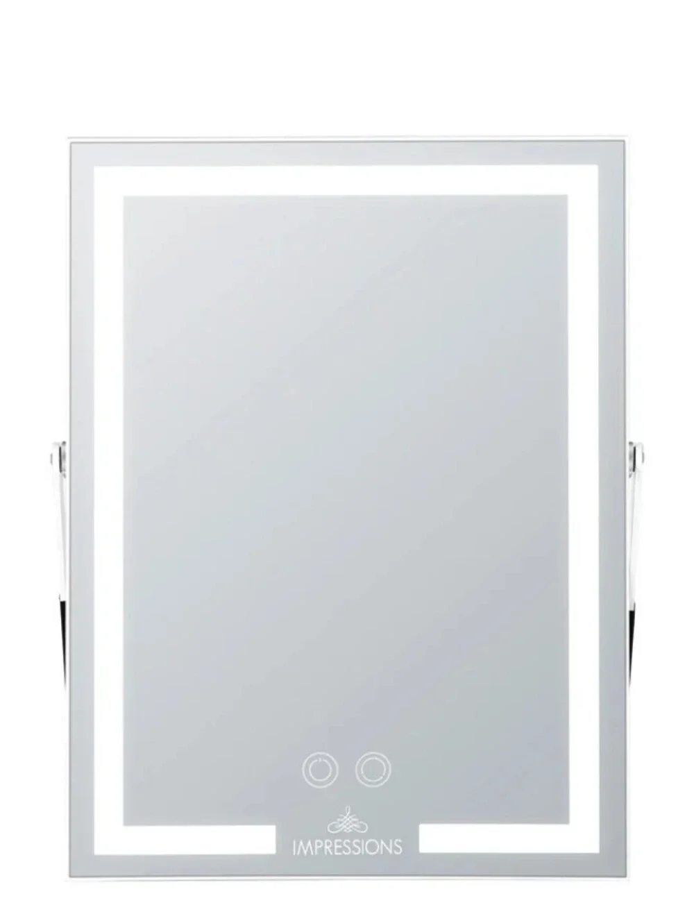 Impressions The Muse Collection Tri Tone LED Easel Makeup Mirror- White